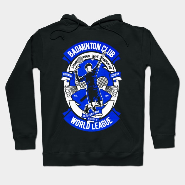 Badminton Club Hoodie by Tempe Gaul